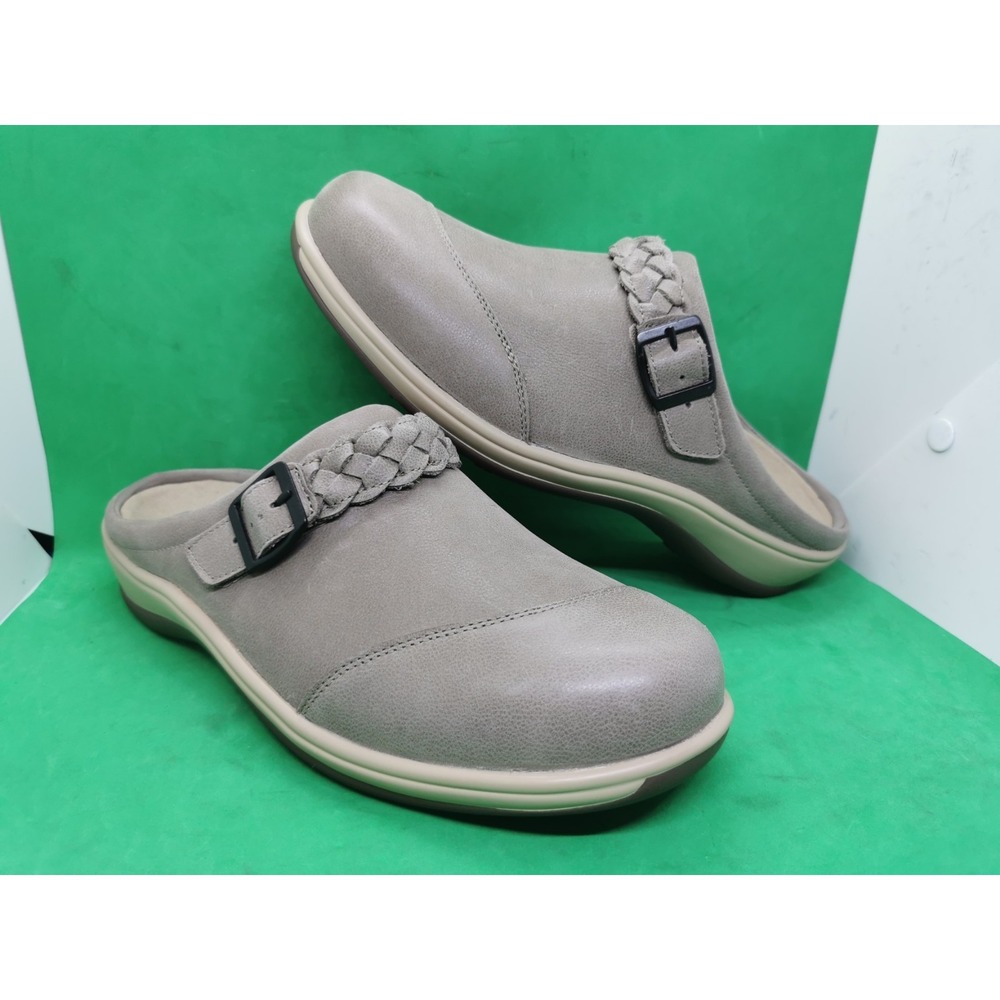 Orthofeet Irma Mule Clog Shoes Slip On Comfort Orthotic Gray Womens Size 11 Wide